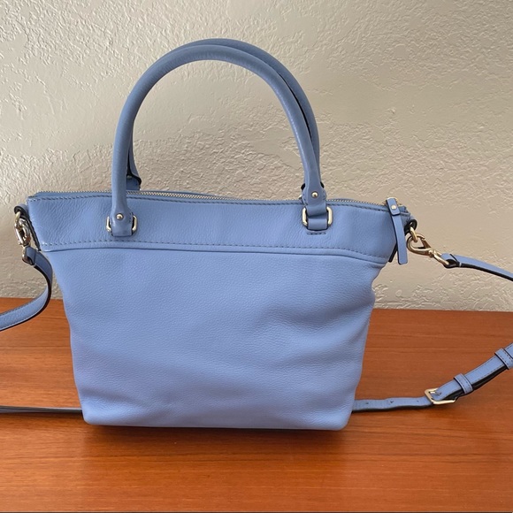 Kate Spade Cobble Hill Small Gina Top Handle Pebbled Blue Leather Gold hardware - Picture 2 of 9
